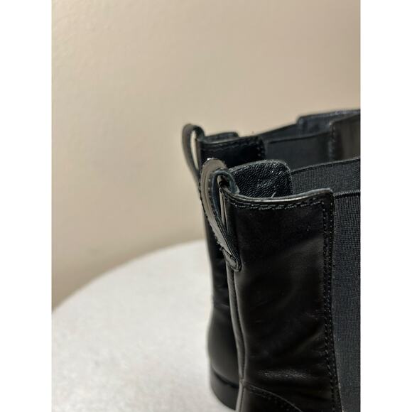 Cole Haan Black Leather Nike Air Chelsea Boots - Picture 4 of 11